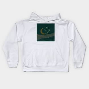 Libra Night Sky Kids Hoodie